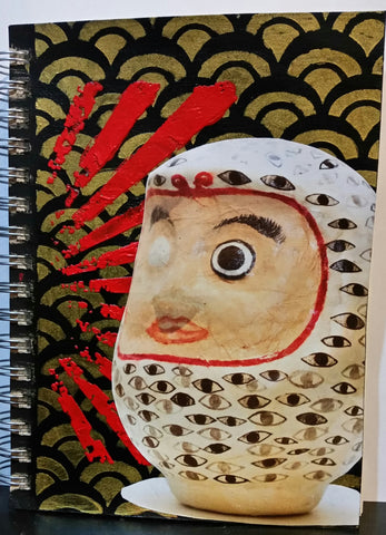 daruma mixed media notebook