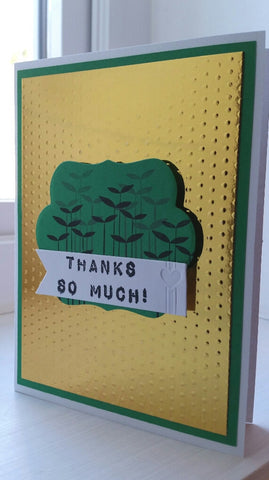 thank you greeting card - plants