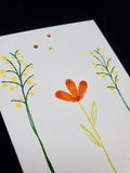 greeting card - layered flowers