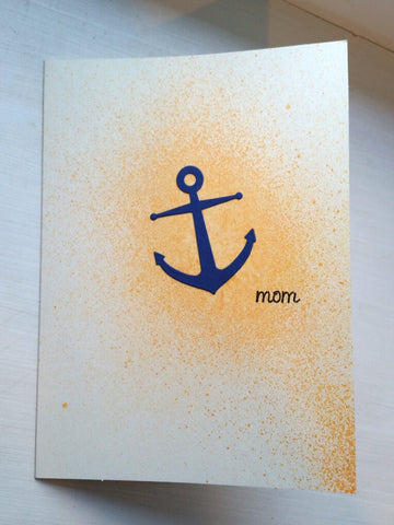 Mother's Day card - anchor