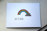 greeting card - Let It Rain