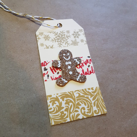 Christmas gift tags (set of 8) - gingerbread man