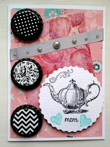 Mother's Day card - teapot