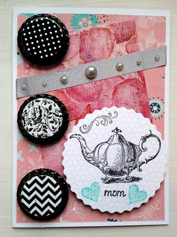 Mother's Day card - teapot