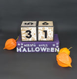 Halloween count down blocks - large