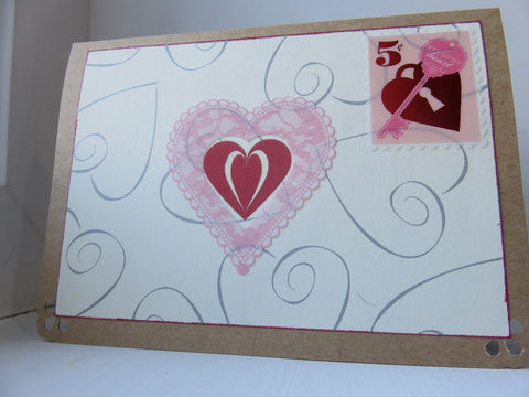love greeting card - kraft 001