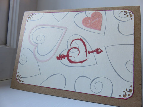 love greeting card - kraft 002