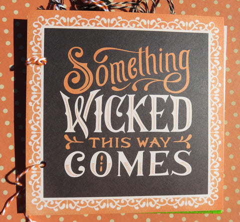 Halloween mini album - Something Wicked