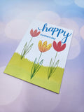Mother's Day card - bright tulips