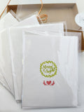 Christmas greeting card set - mery & bright