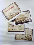 Christmas greeting card set - warmest wishes