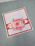 Valentine's Day card - chevrons