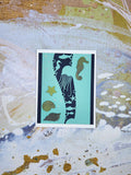 greeting card - seahorse