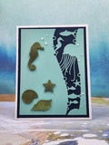 greeting card - seahorse