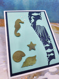 greeting card - seahorse