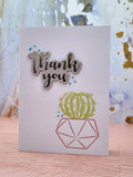 thank you card - cactus