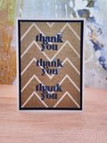 thank you card - chevrons