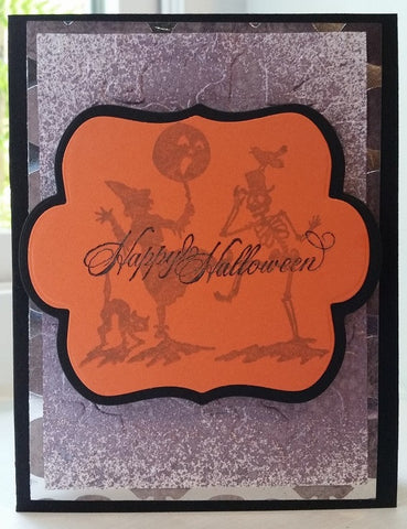 Halloween greeting card - Graveyard Dance