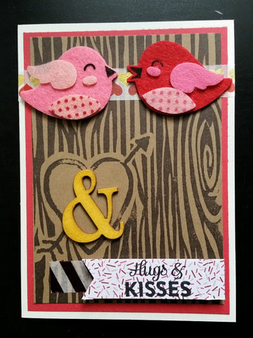 love greeting card - sitting in a tree