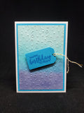 birthday card - ombre tag
