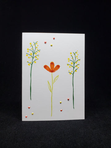 greeting card - layered flowers