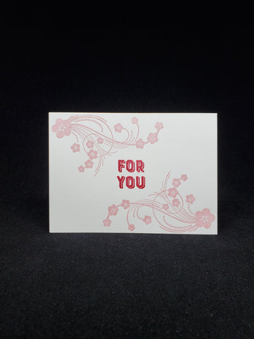 greeting card - blossoms for you