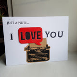 Valentine's Day card - love notes