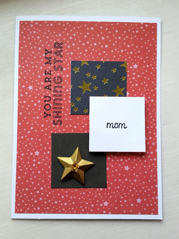 Mother's Day card - shining star