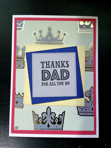 Father's Day card - crowns