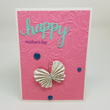 Mother's Day card - pink butterflies