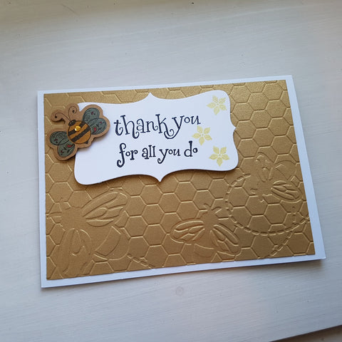 Mother's Day card - busy bee