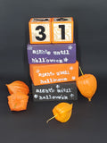 Halloween count down blocks - small
