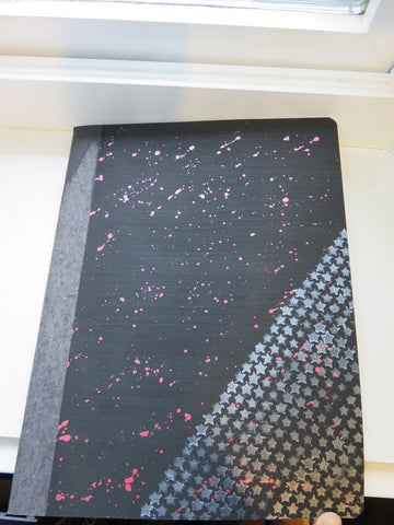 composition notebook - silver stars