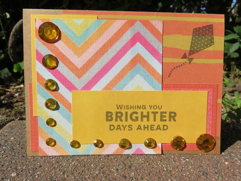 greeting card - Brighter Days sparkle