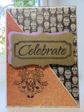 Day of the Dead greeting card - sugar skulls