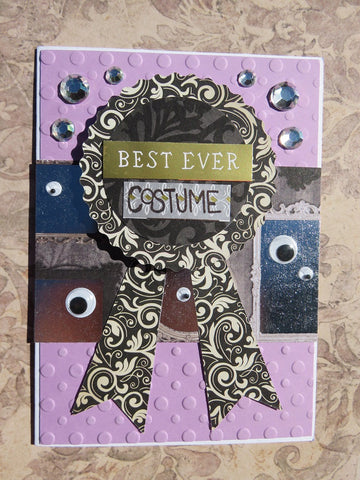 Halloween greeting card - purple 006