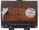 Halloween greeting card - rhinestone Happy Halloween (002)