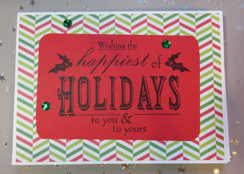 Christmas greeting card set - Happiest of Holidays