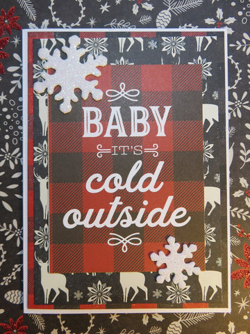 Christmas greeting card - Baby It's Cold Outside