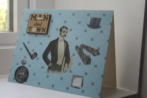 birthday greeting card - Man About Town