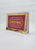 Christmas greeting card set - warm