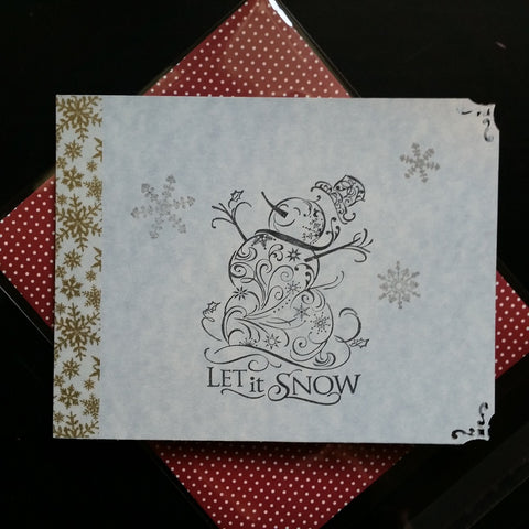 Christmas gift card holder - snowman