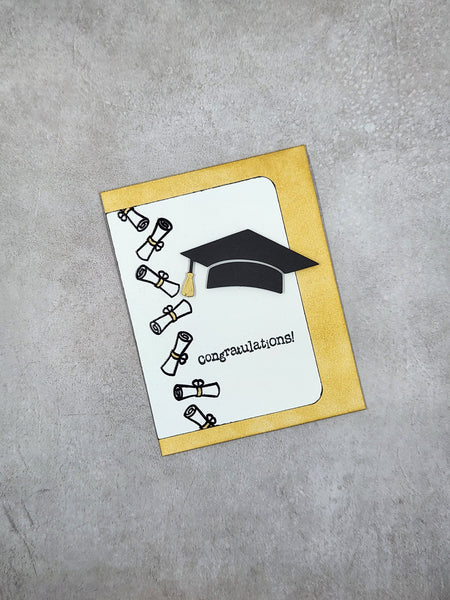 graduation card - scrolls – A Bit Of Glue & Paper