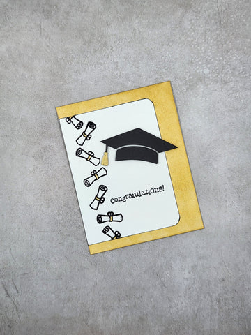 Graduation Card Paper Source graduation card - scrolls – A Bit Of Glue & Paper