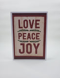 Christmas greeting card set - warm